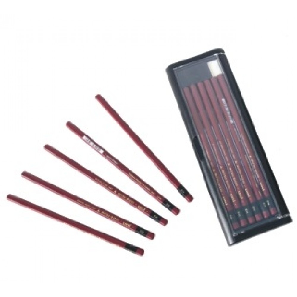 Set di matite Mitsubishi 17 pezzi (6B-5B-4B-3B-2B-B-HB-F-H-2H-3H-4H-5H-6H-7H-8H-9H)